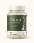 ROOTED Folunara Hair Support Capsules bottle concept