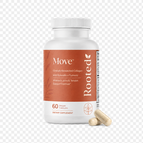 Rooted Move menopause joint and tendon support bottle